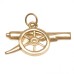 9ct Gold Pendant Cannon